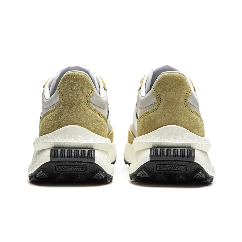 LiNing Cushioned Slip Resistant Low Top Casual Running Shoes Unisex Taupe-5