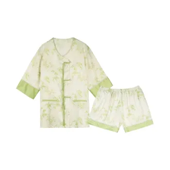 IIZZINI Scenario Pajama Set Women's Green
