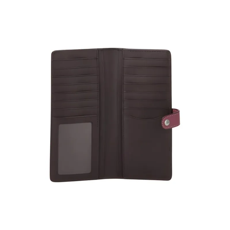 COACH Slim Wallet Leather Wallet Trumpets Women's Khaki-2