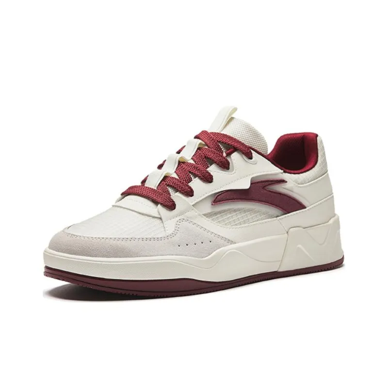 Anta C37 Height Increasing Lightweight Low-Top Skateboard Shoes Men's White Red-1