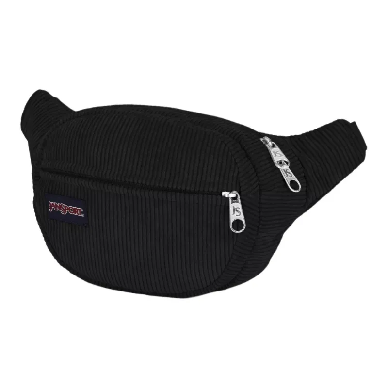 JanSport Recycled Polyester Fanny Pack Unisex Black-1