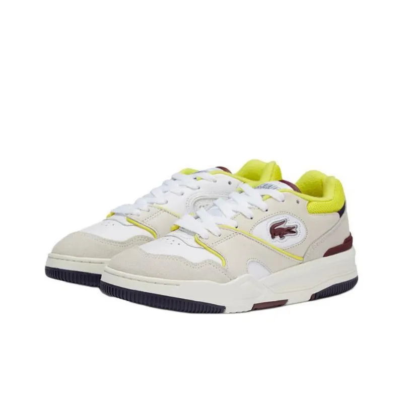 LACOSTE Low Top Skateboard Shoes Women's Yellow-2