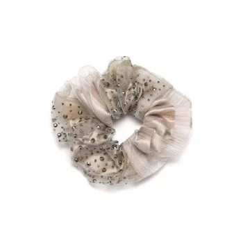Clect Fabric Hair Tie Women's Champagne Black