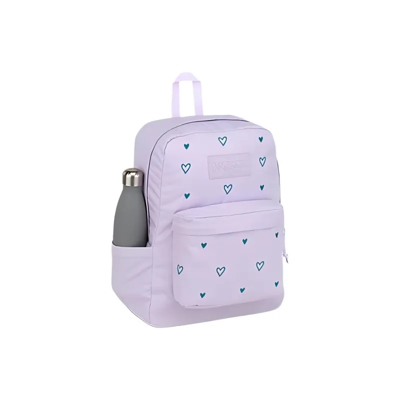 JanSport Recycled Polyester Backpack Women's Light Purple Heart-2