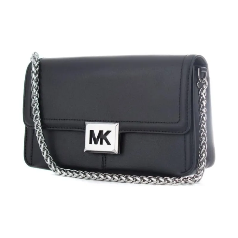 MICHAEL KORS Leather Envelope Bag, Handbag, Shoulder Bag Women's Black-0