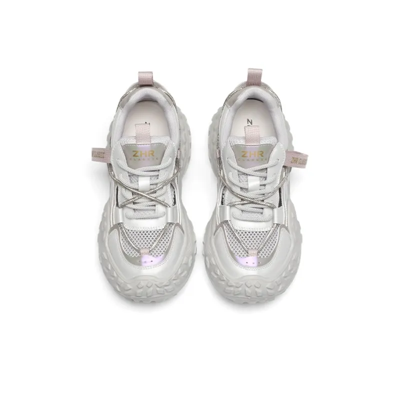 ZHR Lightweight Height Increasing Low-Top Chunky Sneakers Women's-3