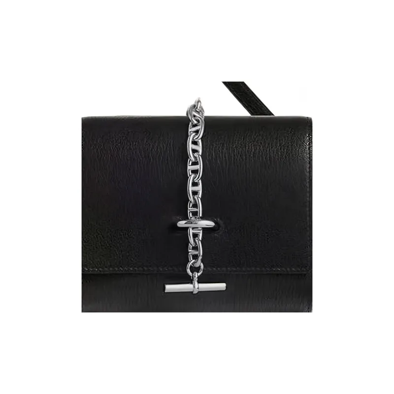 HERMES Chamkila Goat Skin Crossbody Bag, Wallet Women's 89 Noir Black-3