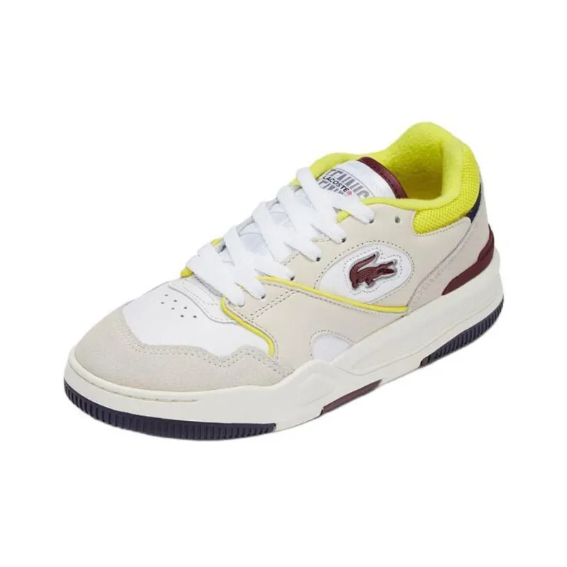 LACOSTE Low Top Skateboard Shoes Women's Yellow-1