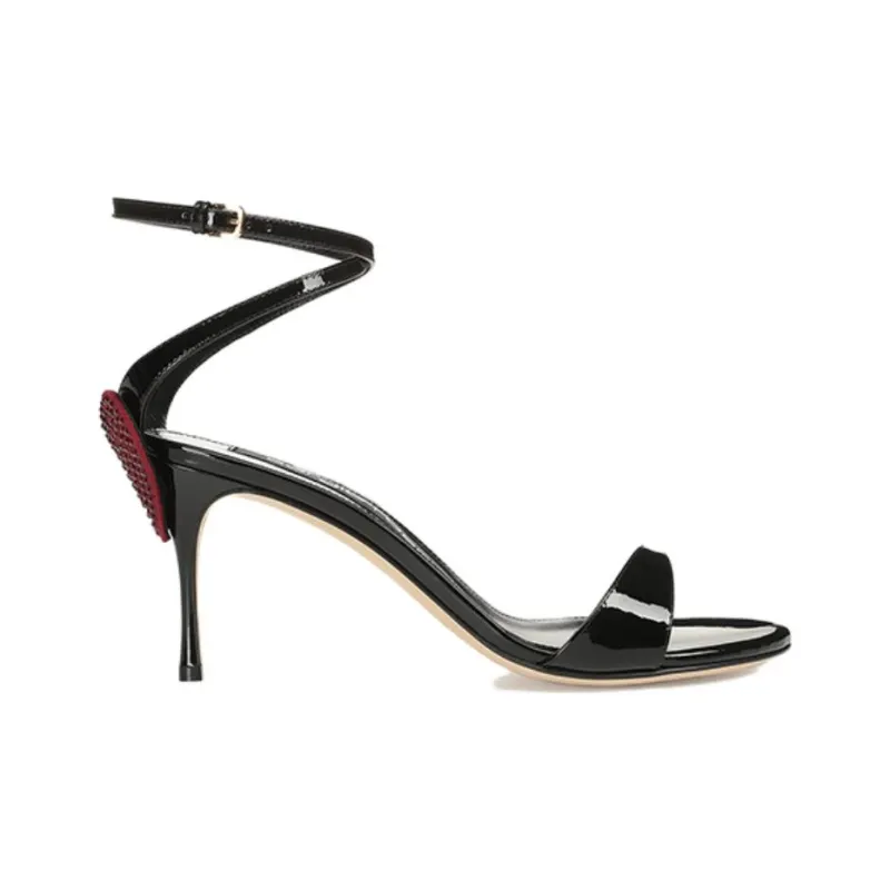 SERGIO ROSSI Godiva Strap Sandals Women's Black-1
