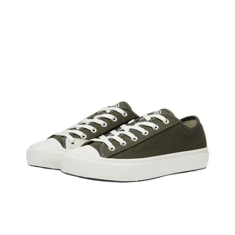 LACOSTE Low Top Canvas Shoes Men's Khaki-2