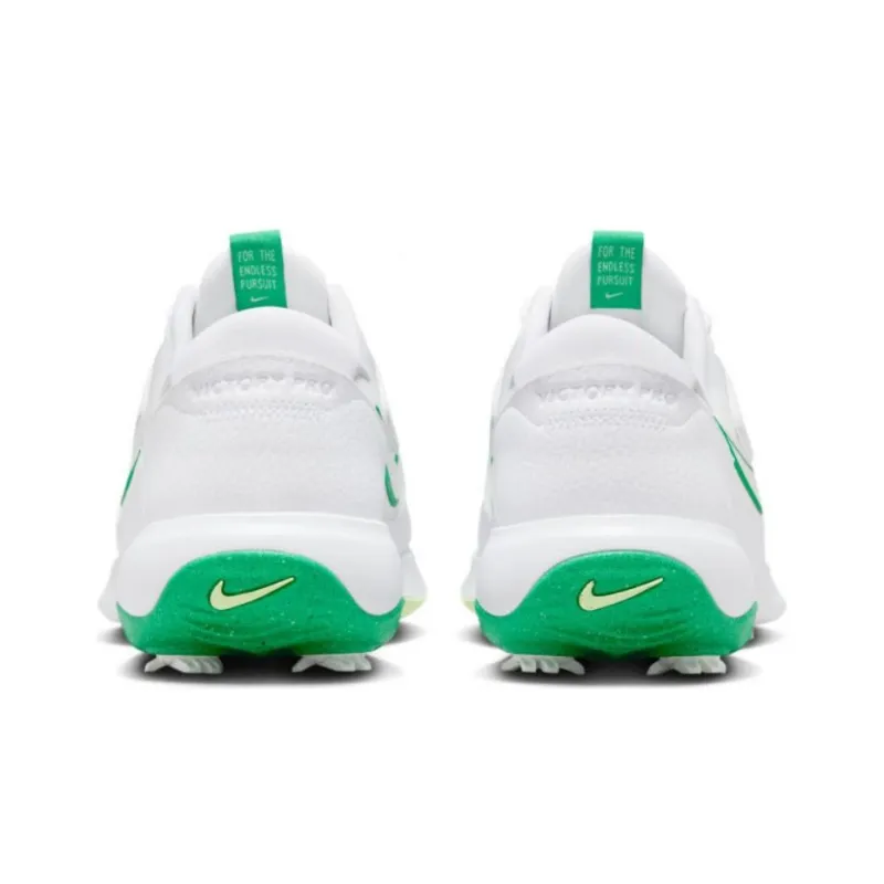 Nike Victory Pro 3 Anti Slip Wear Resistant Low Top Golf Shoes Women's White Green-4