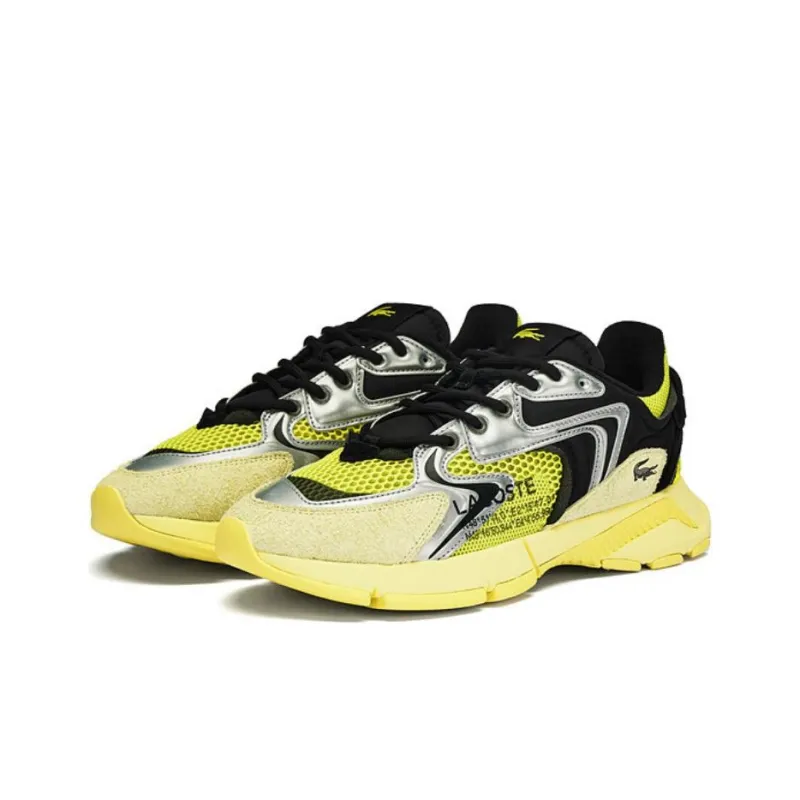 LACOSTE L003 Neo Low Top Casual Shoes Men's Yellow Black-2