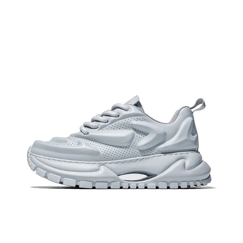 MOERBAI Breathable Lightweight Height Increasing Low-Top Casual Shoes Men's-0