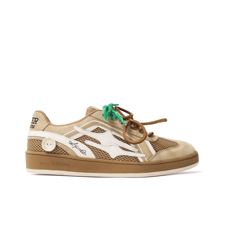 KILLWINNER Toffee German Army Trainers Lightweight And Breathable Low Top Skateboard Shoes Unisex Coffee-2