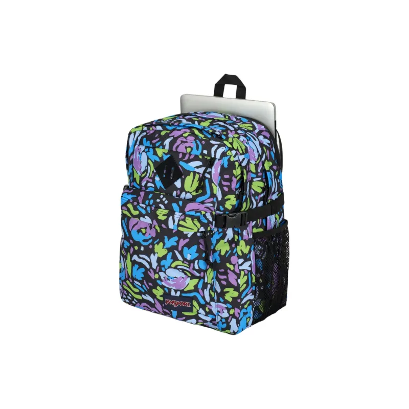 JanSport Polyester Backpack Unisex Dark Blue Multicolor-4