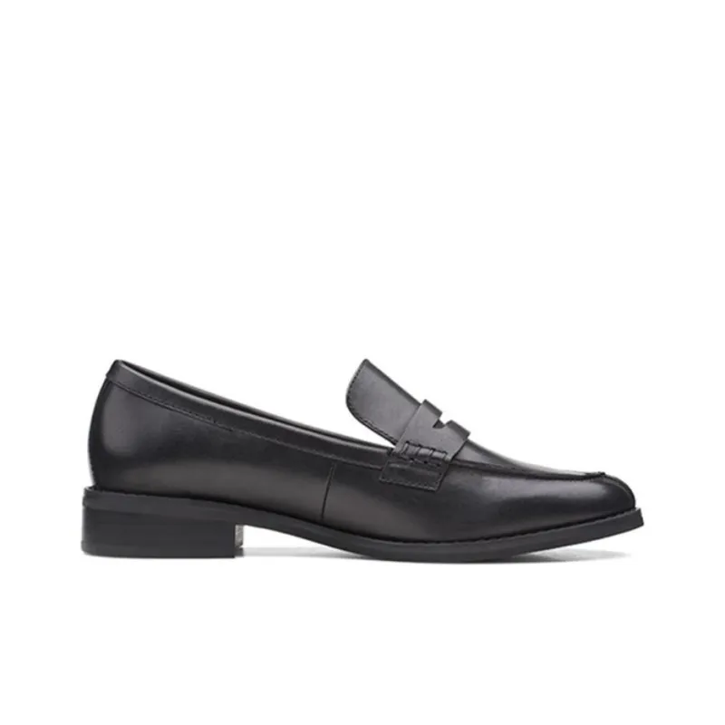 Clarks Loafers 3cm Women's Black-1