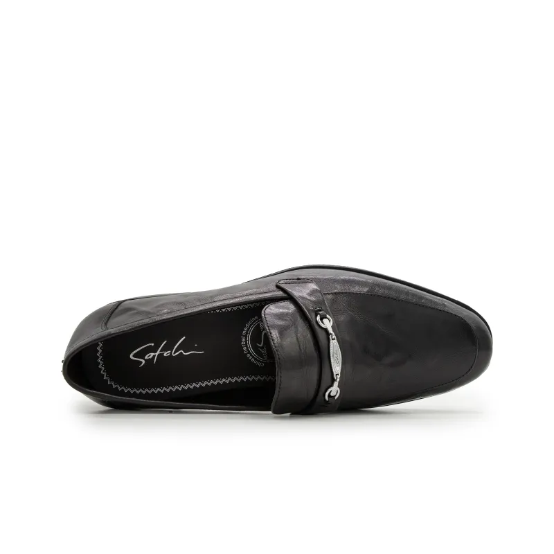 Satchi Dress Shoes Slip on Men's Black-3