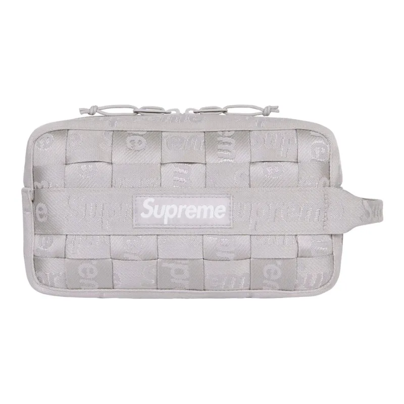 Supreme Fabric Clutch Regular Unisex Gray-0