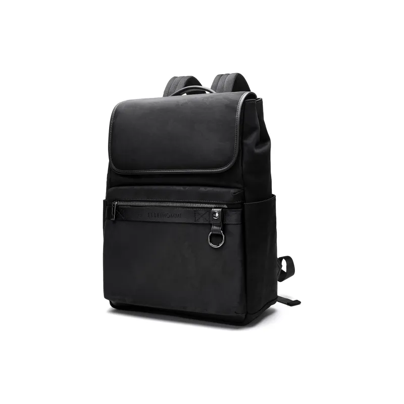 ELLE HOMME Fabric Backpack Large Size Men's Black-1