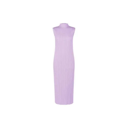 PLEATS PLEASE ISSEY MIYAKE Sleeveless Dresses Women's Purple Onion