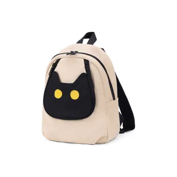 NOXXON Nylon Fabric Backpacks Backpack Regular Women's Ecru