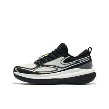 Erke Cushioning Wear Resistant Low Top Running Shoes Men's Microcrystal White/Jet Black