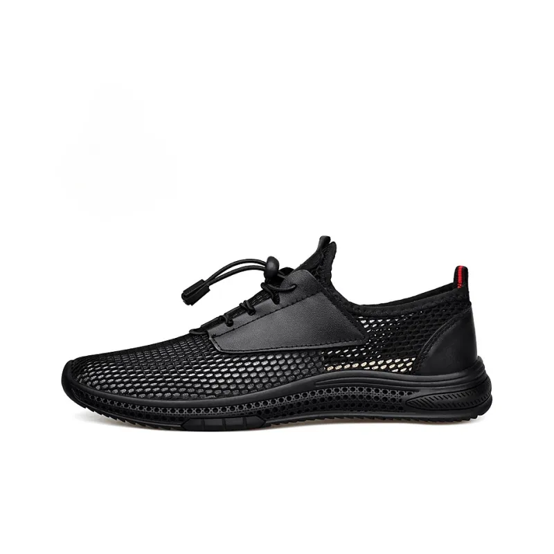 AUSFAMDS Wear-Resistant Breathable Quick Dry Low-Top Casual Shoes Men's-2