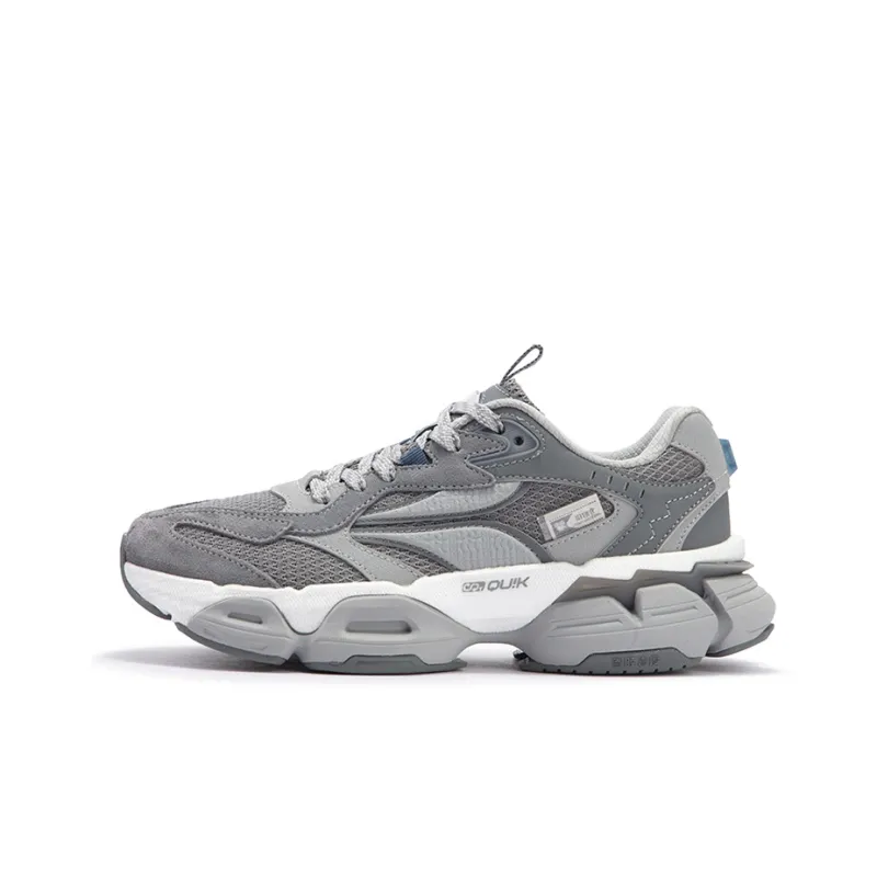 361° Spiritual Gaze PRO Anti-Slip Wear-Resistant Low-Top Casual Shoes Women's Recycling Gray-0
