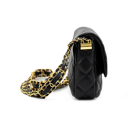 Vigno Synthetic Leather Shoulder Bag Crossbody Bag Regular Women's Black/White-1