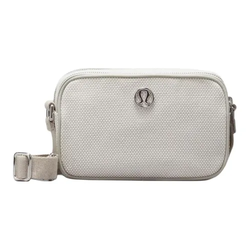 Lululemon Crossbody Bags Mohave Brown With Light Ivory And Natural Linen