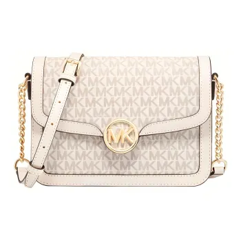 MICHAEL KORS Artificial Leather Shoulder Bag Medium Size Women's Vanilla White