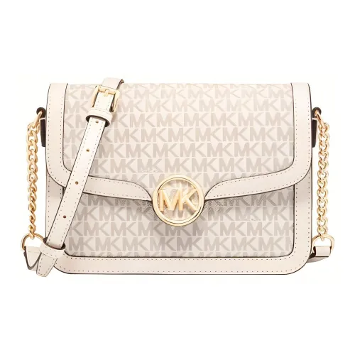MICHAEL KORS Artificial Leather Shoulder Bag Medium Size Women's Vanilla White
