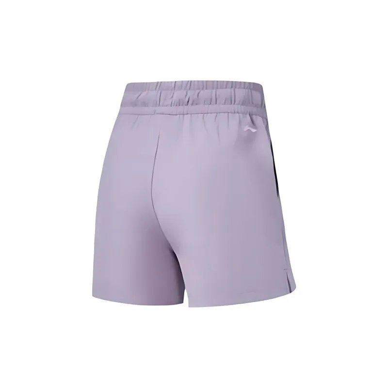 LiNing Fitness Series Sports Shorts Women's Ludian Purple-1
