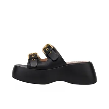 MOSCHINO 65mm Leather Platform Sandals