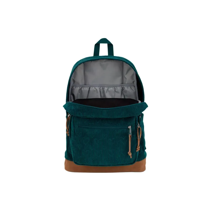 JanSport Suede Backpack Unisex Carved Heart-Shaped Green-4