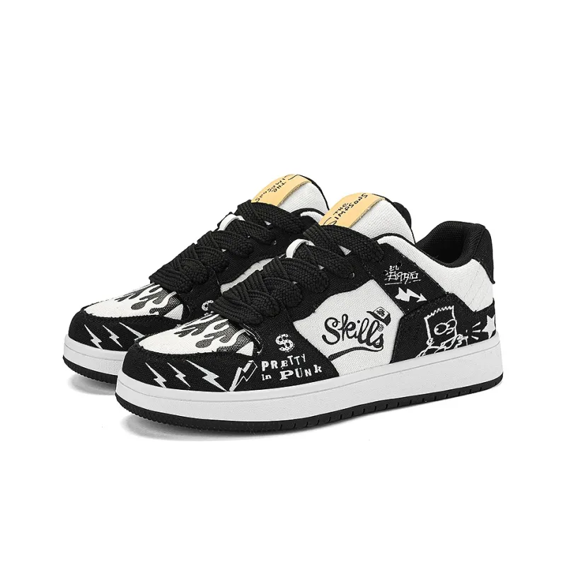 The Simpsons Low Top Skateboard Shoes Unisex-22