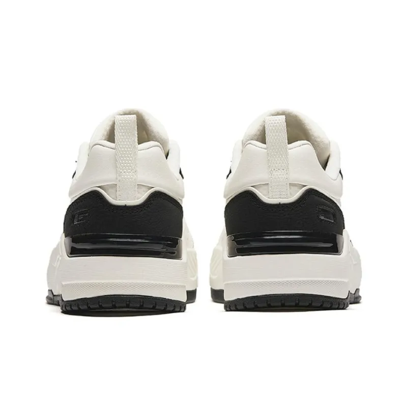 Anta Anti Slip Wear Resistant Low Top Skateboard Shoes Women's White Black-3