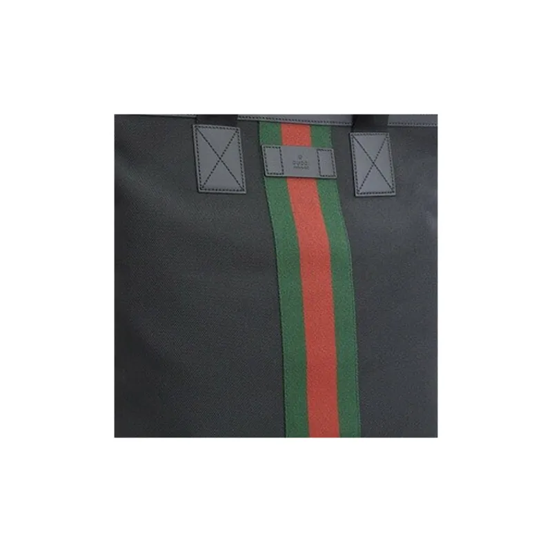 GUCCI Canvas Canvas Bag One Shoulder Handbag Women's Black-5