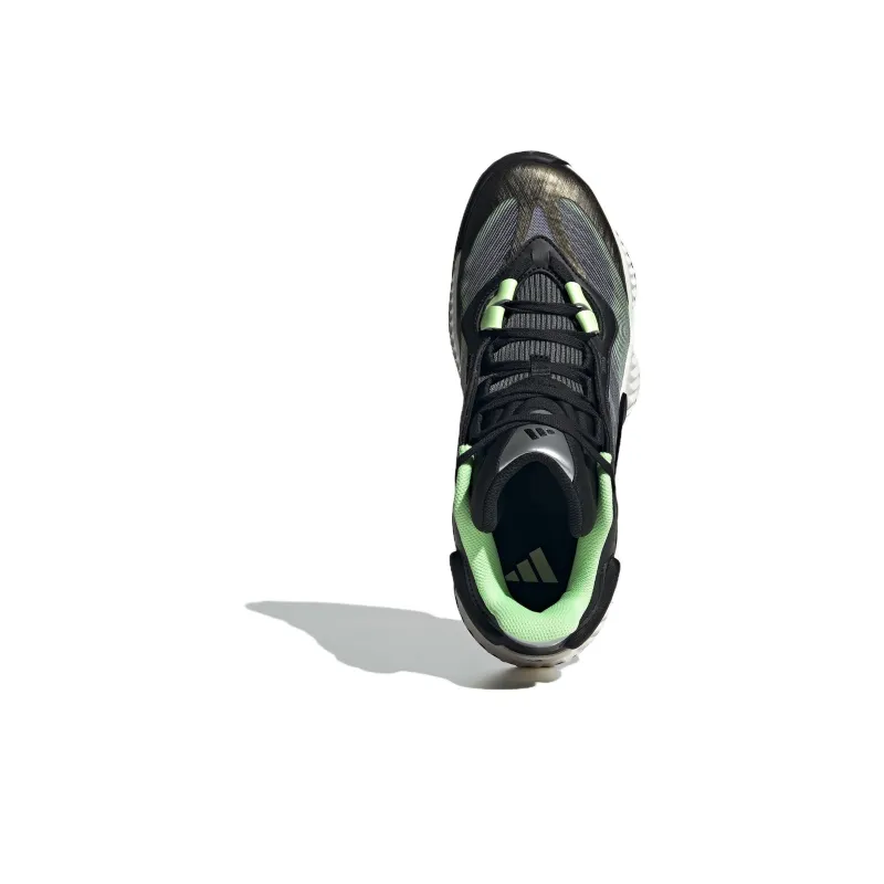 Adidas Cushioning Wear Resistant Low Top Basketball Shoes Unisex Black-4