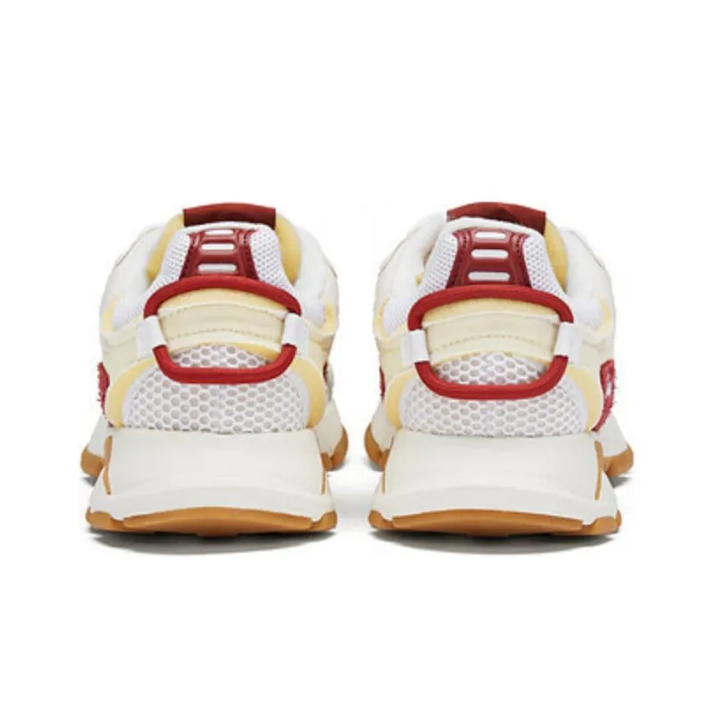 LACOSTE L003 Neo Low-Top Casual Shoes Men's White Red-3