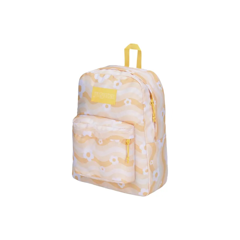 JanSport Recycled Polyester Backpack Medium Size Unisex Yellow-1