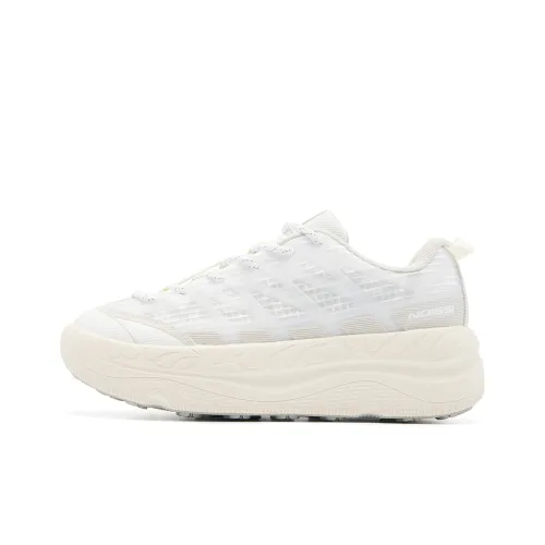 QIAODAN Casual Shoes Women's Low-Top Jordan White Crescent Moon