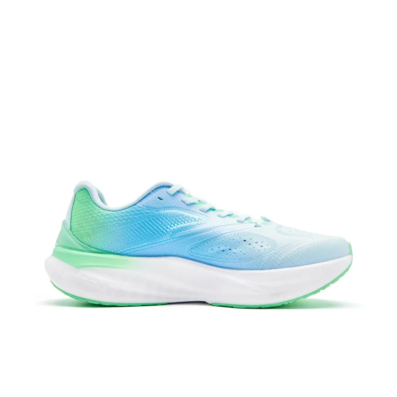 QIAODAN BOOM PRO Cushioning Anti Slip And Wear Resistant Low Top Running Shoes Men's Blue Green-1