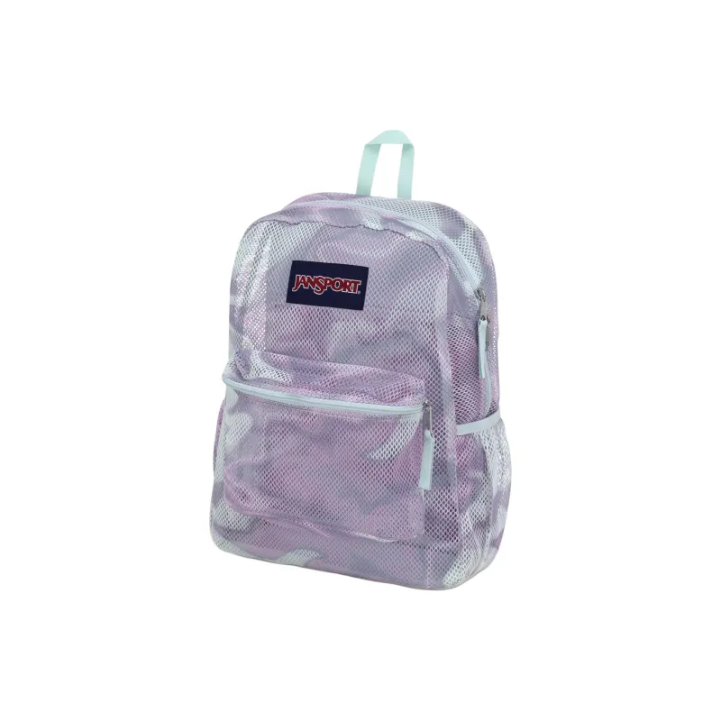 JanSport Polyester Mesh Backpack Unisex Platinum Purple-1