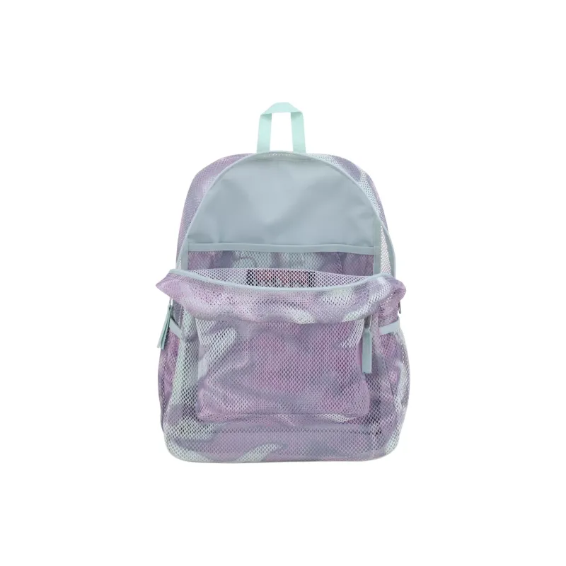 JanSport Polyester Mesh Backpack Unisex Platinum Purple-3