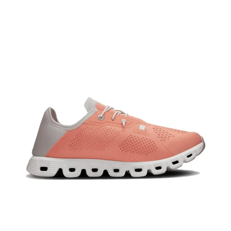 On Cloud 5 Non slip Lightweight Low Top Casual Running Shoes Women's Flamingo Red-1