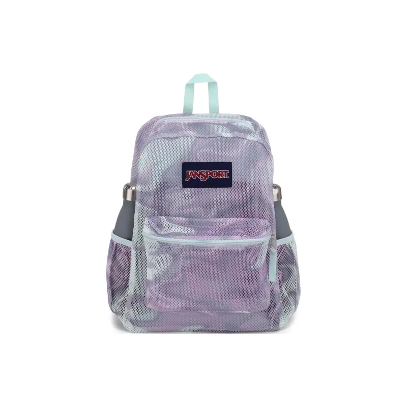 JanSport Polyester Mesh Backpack Unisex Platinum Purple-4