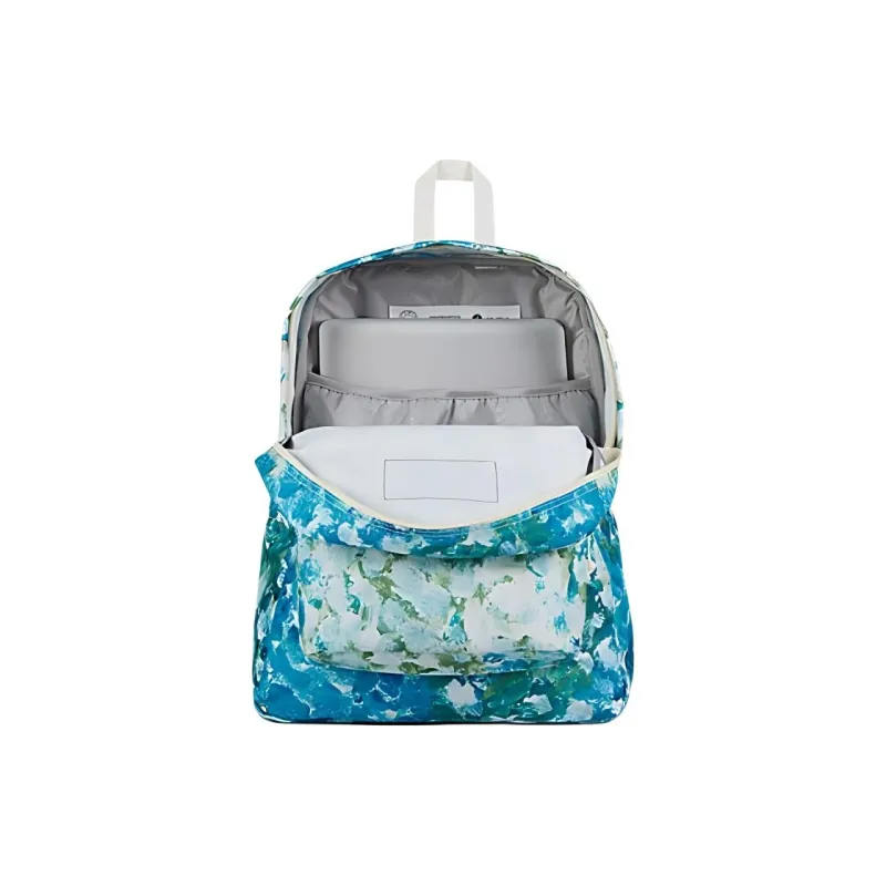JanSport Recycled Polyester Backpack Unisex Dark Blue & White-4