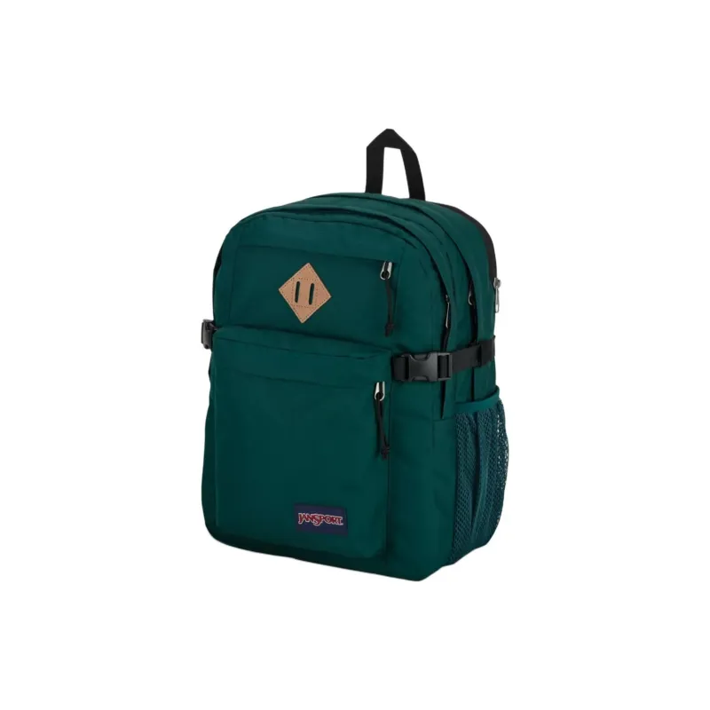 JanSport Recycled Polyester Backpack Unisex Dark Juniper-1