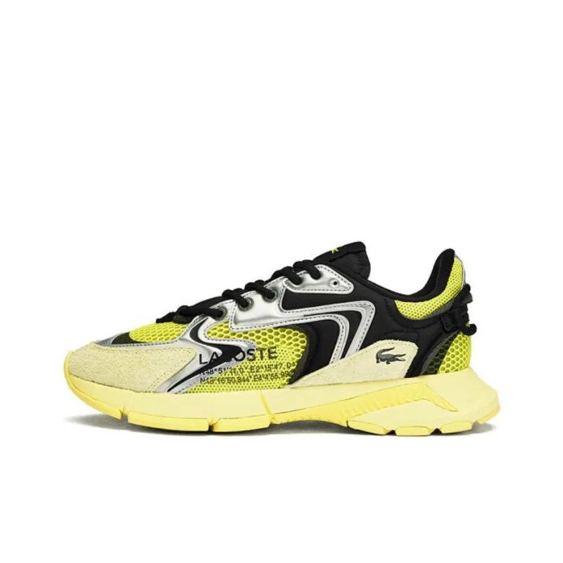 LACOSTE L003 Neo Low Top Casual Shoes Men's Yellow Black-0